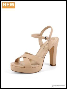 Platform Heels Chunky Block Heel Open Toe Ankle Strap Sandals